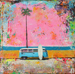 Le surfeur, tableau de Jean-Philippe Berger