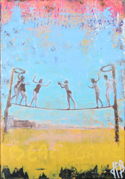 Le surfeur, tableau de Jean-Philippe Berger