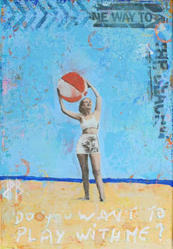 Migration d'éléphants, tableau de Jean-Philippe Berger