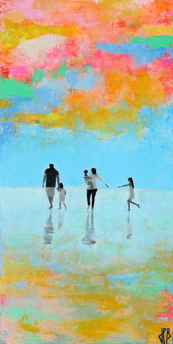 Le surfeur, tableau de Jean-Philippe Berger