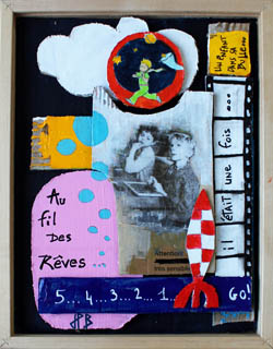 Les 3 planeurs, tableau de Jean-Philippe Berger