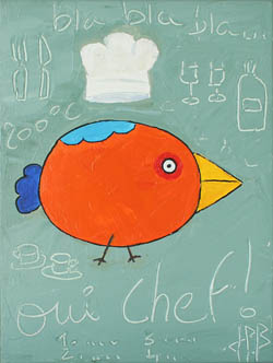 Les 3 planeurs, tableau de Jean-Philippe Berger