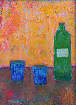 Les 3 planeurs, tableau de Jean-Philippe Berger