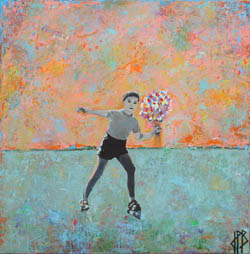 Le surfeur, tableau de Jean-Philippe Berger