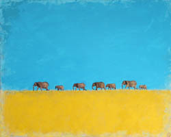 Le surfeur, tableau de Jean-Philippe Berger