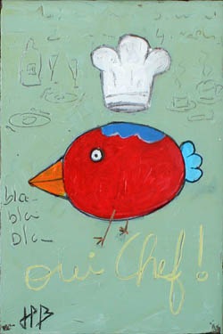 Les 3 planeurs, tableau de Jean-Philippe Berger