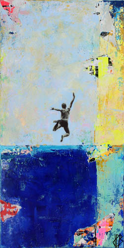 Les 3 planeurs, tableau de Jean-Philippe Berger