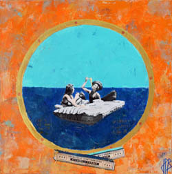 Le surfeur, tableau de Jean-Philippe Berger