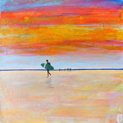 Le surfeur, tableau de Jean-Philippe Berger