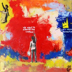 Le surfeur, tableau de Jean-Philippe Berger