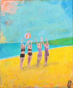 Les 3 planeurs, tableau de Jean-Philippe Berger