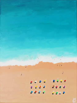 Le surfeur, tableau de Jean-Philippe Berger