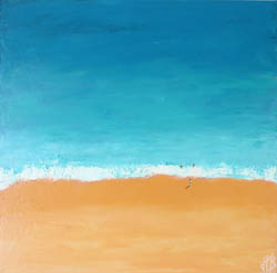 Le surfeur, tableau de Jean-Philippe Berger