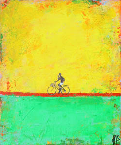A bicyclette